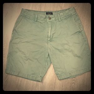 Green Nautica shorts.